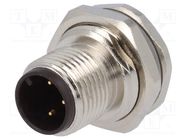 Connector: M12; socket; PIN: 3; male; A code-DeviceNet / CANopen TE Connectivity