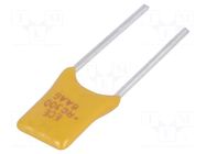 Fuse: PTC polymer; 3A; THT; 5.1mm; Ø0.81x7.6mm ECE
