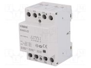 Contactor: 4-pole installation; 63A; 230VAC; NC x2 + NO x2 ISKRA