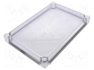 Cover; X: 190mm; Y: 280mm; Z: 30mm; Cover mat: polycarbonate FIBOX