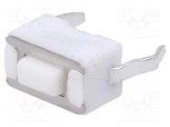 Microswitch TACT; SPST-NO; Pos: 2; 0.05A/12VDC; THT; none; 1.6N CANAL ELECTRONIC