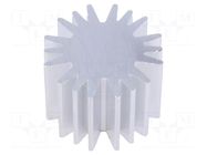 Heatsink; LED; Ø: 20mm; H: 15mm FISCHER ELEKTRONIK