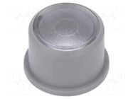 Button; round; grey; Ø9.6mm; plastic MEC