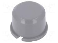 Button; round; grey; Ø9.6mm; plastic MEC