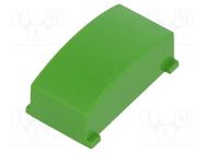 Button; rectangular; green MEC