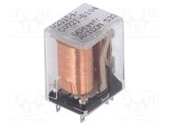 Relay: electromagnetic; DPDT; Ucoil: 24VDC; 2A; Cradle N; miniature 