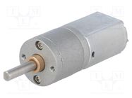 Motor: DC; with gearbox; POLOLU 20D; 6VDC; 3.2A; Shaft: D spring POLOLU