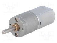 Motor: DC; with gearbox; POLOLU 20D; 6VDC; 3.2A; Shaft: D spring POLOLU