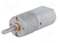 Motor: DC; with gearbox; POLOLU 20D; 6VDC; 3.2A; Shaft: D spring POLOLU