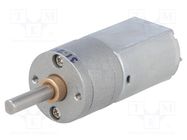 Motor: DC; with gearbox; POLOLU 20D; 6VDC; 3.2A; Shaft: D spring POLOLU