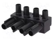 Connector: pluggable terminal block; screw terminal; male; black WIELAND
