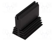 Heatsink: extruded; black; L: 50mm; W: 29.4mm; H: 45mm; 4.5K/W FISCHER ELEKTRONIK