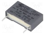 Capacitor: polypropylene; X2; R46; 33nF; 18x5x11mm; THT; ±20%; 15mm KEMET