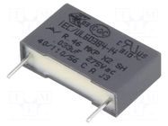 Capacitor: polypropylene; X2; R46; 33nF; Uoper: 560VDC; 275VAC; THT KEMET