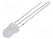 LED; red/blue; 5mm; 30°; Front: convex; 1.8÷2.6/2.9÷3.6VDC; round OPTOSUPPLY