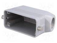 Enclosure: for HDC connectors; C-TYPE; size 77.27; Gland holes: 1 ILME