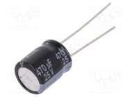 Capacitor: electrolytic; low ESR; THT; 470uF; 25VDC; Ø10x12.5mm PANASONIC