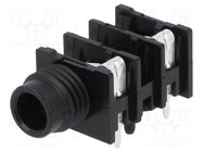 Connector: Jack 6,3mm; socket; female; ways: 2; angled 90°; THT AMPHENOL