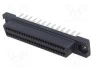 Connector: D-Sub; PIN: 50; shielded; Locking: latch,screws; socket TE Connectivity