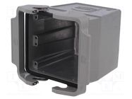 Enclosure: for HDC connectors; Han® B; size 32B (2 x 16B); M40 HARTING