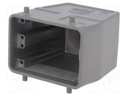 Enclosure: for HDC connectors; Han® A; size 32A (2 x 16A); M25 HARTING