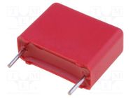 Capacitor: polypropylene; 10nF; 3x8.5x10mm; THT; ±10%; 7.5mm; 63VAC WIMA