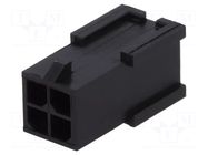 Connector: wire-board; plug; male; PIN: 4; Micro MATE-N-LOK; 3mm TE Connectivity