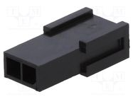 Connector: wire-board; plug; male; Micro MATE-N-LOK; 3mm; PIN: 2 TE Connectivity