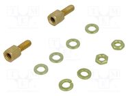 Set of screws for D-Sub; Thread len: 7.93mm; Thread: UNC 4-40 TE Connectivity