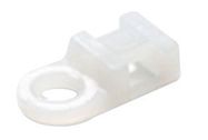 CABLE TIE MOUNT, SCREW, NYLON, NATURAL