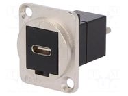 Adapter; socket; USB C socket-front,USB C plug-back; FT; USB C CLIFF