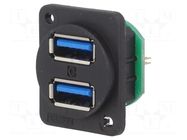 Connector: USB A; socket; pin header; double; USB 3.0 CLIFF