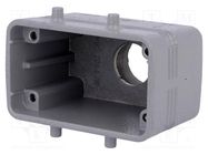 Enclosure: for HDC connectors; C-TYPE; size 57.27; Gland holes: 1 ILME