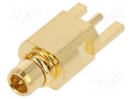 Socket; MMCX; female; 50Ω; PTFE; gold-plated ADAM TECH