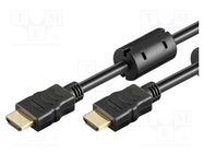 Cable; HDMI 1.3; HDMI plug,both sides; Len: 10m; black; Core: CCS Goobay