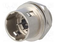 Connector: circular; HR10; push-pull; socket; 2A; silver plated HIROSE