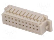 Connector: wire-board; plug; female; DF13; 1.25mm; PIN: 20; 2x10 HIROSE