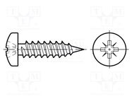 Screw; 2.9x16; Head: cheese head; Pozidriv; PZ1; ISO 7049; BN 13259 BOSSARD