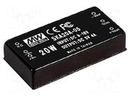 Converter: DC/DC; 20W; Uin: 9÷18VDC; Uout: 5VDC; Iout: 4000mA; 2"x1" MEAN WELL