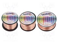 Wire: loudspeaker cable; 2x0.5mm2; stranded; CCA; transparent TASKER