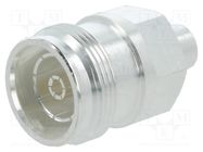 Connector: 4.3-10; female; for cable; straight; plug; 50Ω; IP67 TELEGÄRTNER