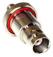 ADAPTER, COAXIAL, SMA-BNC JACK, BULKHEAD, 50 OHM