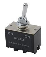 SWITCH, TOGGLE, DPDT, 30A, 250VAC