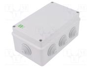 Enclosure: junction box; X: 139mm; Y: 198mm; Z: 82mm; IP55; grey ELEKTRO-PLAST NASIELSK