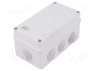 Enclosure: junction box; X: 95mm; Y: 156mm; Z: 68mm; IP55; grey ELEKTRO-PLAST NASIELSK
