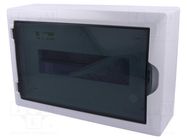 Enclosure: for modular components; IP40; white; No.of mod: 12 ELEKTRO-PLAST NASIELSK