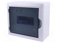 Enclosure: for modular components; IP40; white; No.of mod: 8; 400V ELEKTRO-PLAST NASIELSK