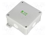 Enclosure: junction box; X: 98mm; Y: 98mm; Z: 46mm; wall mount; IP55 ELEKTRO-PLAST NASIELSK