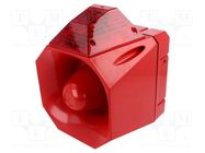 Signaller: lighting-sound; 230VAC; siren,flashing light; LED; red EATON ELECTRIC