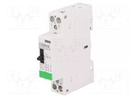 Contactor: 2-pole installation; 20A; 24VAC,24VDC; NO x2; IKD-R ISKRA